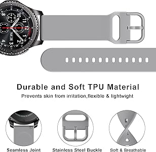 Amazon.com: 3 PACK Bands for Samsung Gear S3 Frontier/Classic